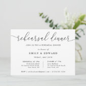 Elegant Calligrafie Oefen Diner Kaart (Staand voorkant)