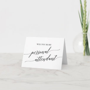 Elegant Calligrafie Persoonlijk Begeleidend Voorst Kaart