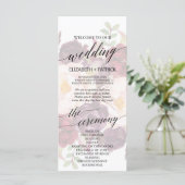 Elegant Calligrafie | Programma voor het binden va Programmakaart (Staand voorkant)