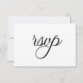 Elegant Calligrafie ⎢ RSVP-kaart RSVP Kaartje (Achterkant)