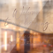 Elegant Calligrafie Script Simple Bohemian Modern Raamsticker (Vel 2)