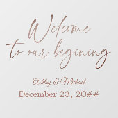 Elegant Calligrafie Script Simple Bohemian Modern Raamsticker (Vel)