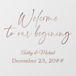 Elegant Calligrafie Script Simple Bohemian Modern Raamsticker