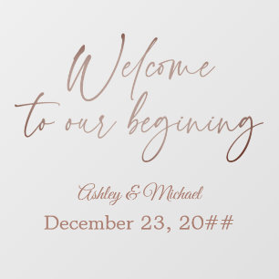 Elegant Calligrafie Script Simple Bohemian Modern Raamsticker