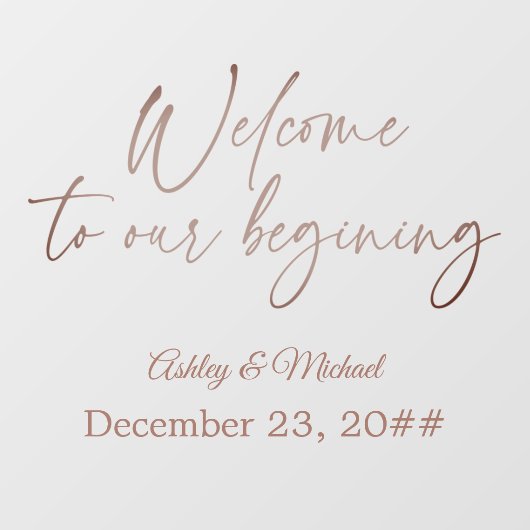 Elegant Calligrafie Script Simple Bohemian Modern Raamsticker (Vel)