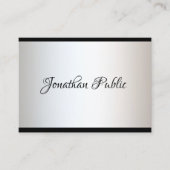 Elegant Calligrafie Script Simple Trendy Sjabloon Visitekaartje (Voorkant)