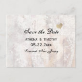 Elegant Calligrafie sparen het Briefkaart van het  (Voorkant)