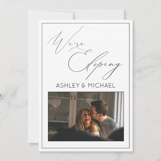 Elegant Calligrafie We zijn bezig met het ontdekke Kaart (Voorkant)