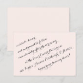 ELEGANT CALLIGRAFIE WEDDING CELEBRATION KAART (Voorkant / Achterkant)