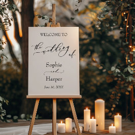 Elegant Calligrafie Welkom bij de bruiloft van