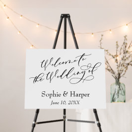 Elegant Calligrafie Welkom bij de bruiloft van