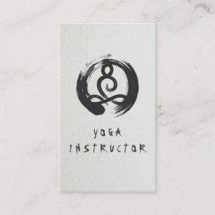 Elegant Calligrafie Yoga Meditation ZEN OM Symbol Visitekaartje