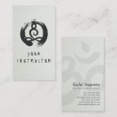 Elegant Calligrafie Yoga Meditation ZEN OM Symbol Visitekaartje (Voorkant / Achterkant)