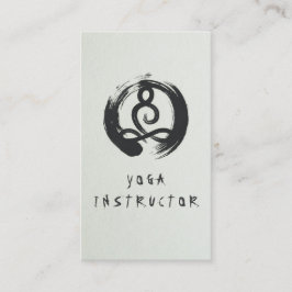 Elegant Calligrafie Yoga Meditation ZEN OM Symbol Visitekaartje