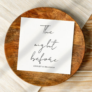 Elegant Calligrafiek het nachtje voor Napkins Servet