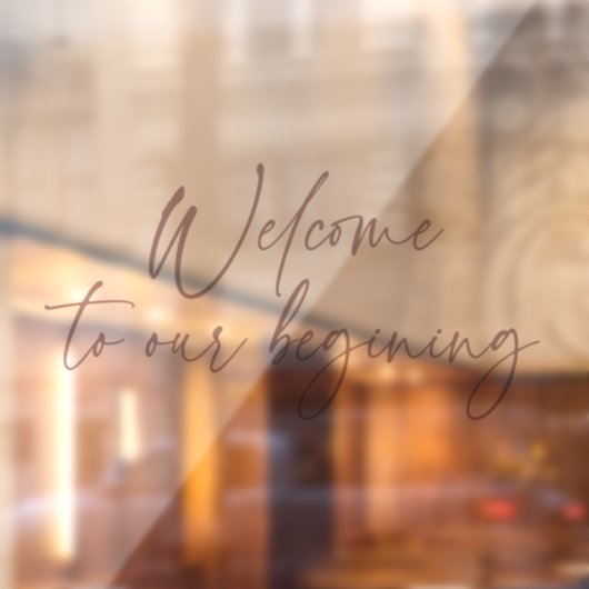 Elegant Calligrafiescript Bohemian Modern Raamsticker (Vel 2)