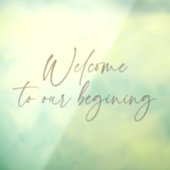 Elegant Calligrafiescript Bohemian Modern Raamsticker (Vel 3)