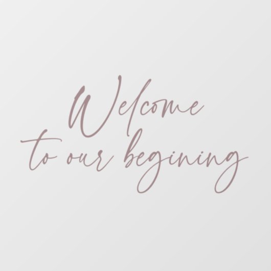 Elegant Calligrafiescript Bohemian Modern Raamsticker (Vel)