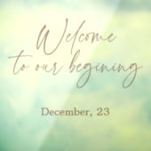 Elegant Calligrafiescript Bohemian Modern Raamsticker (Vel 3)