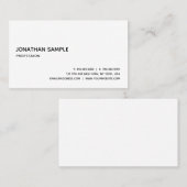 Elegant Calligrafiescript lettertype Eenvoudige Sj Visitekaartje (Voorkant / Achterkant)