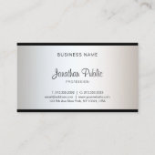 Elegant Calligrafiescript Moderne Chic Plain Luxe Visitekaartje (Voorkant)