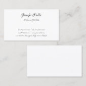 Elegant Calligrafiescript Tekst Moderne Sjabloon Visitekaartje (Voorkant / Achterkant)