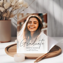 Elegant Calligrafiescript Twee het Afstuderen van  Kaart