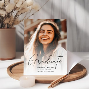 Elegant Calligrafiescript Twee het Afstuderen van Kaart