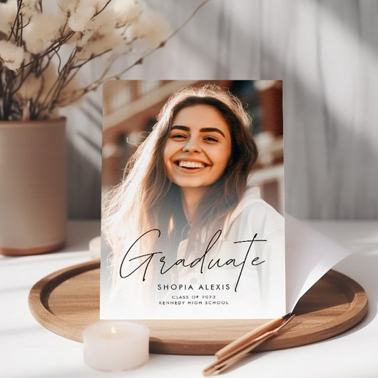 Elegant Calligrafiescript Twee het Afstuderen van Kaart