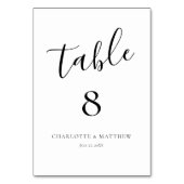Elegant Calligrafietnummer Kaart (Achterkant)