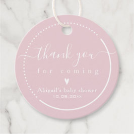 Elegant Calligrafiroze Baby shower Dank u wel Bedankjes Labels