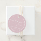 Elegant Calligrafiroze Baby shower Dank u wel Bedankjes Labels (In situ)