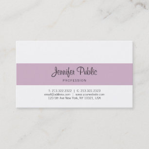 Elegant Calligrafisch Ontwerp Trendy Minimalistisc Visitekaartje