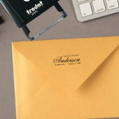 Elegant Calligrafisch Script Retouradres Zelfinktende Stempel