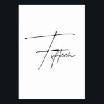 Elegant Calligraphic Wedding Table 15 table Number Kaart<br><div class="desc">Deze elegante minimalistische getallen van de trendy trouwlijst zijn voorzien van eenvoudige,  kalligrafische zwarte letters tegen witte achtergrond. Komt overeen met elk trouwthema. De aantallen van de lijst van 1 tot 20 beschikbaar,  controleer uit Elegant zwart-witte Collectie van het lijstaantal in mijn opslagWowweds.</div>