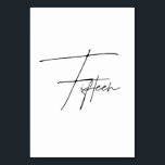 Elegant Calligraphic Wedding Table 15 table Number Kaart<br><div class="desc">Deze elegante minimalistische getallen van de trendy trouwlijst zijn voorzien van eenvoudige,  kalligrafische zwarte letters tegen witte achtergrond. Komt overeen met elk trouwthema. De aantallen van de lijst van 1 tot 20 beschikbaar,  controleer uit Elegant zwart-witte Collectie van het lijstaantal in mijn opslagWowweds.</div>