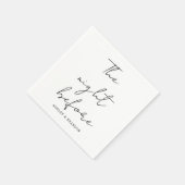 Elegant Calligraphisch Schrift De Nacht Voor Serve Servet (Hoek)