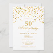 Elegant Calligraphy 50th Wedding Jubileum Kaart (Voorkant)