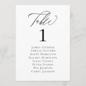 Elegant Calligraphy 5x7 Table Number Kaart (Voorkant)