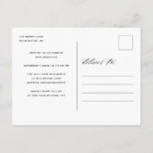 Elegant Calligraphy Afstuderen Photo Collage Party Uitnodiging Briefkaart (Achterkant)