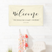 Elegant calligraphy Baby shower Welcome Spandoek (Insitu)