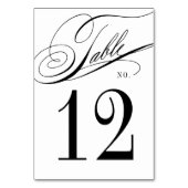 Elegant Calligraphy Black and White Wedding Kaart (Achterkant)