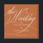 Elegant Calligraphy Bohemian Wedding Favors Magneet<br><div class="desc">Elegant Calligrafie Bohemian Wedding Favors magnet</div>