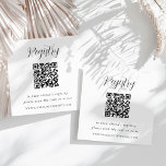 Elegant Calligraphy Bridal of Baby shower Registry Informatiekaartje<br><div class="desc">Wilt u meer informatie opnemen met uw uitnodiging? Deze aanpasbare omsluitingskaart heeft twee gebieden van de douanetekst voor het delen van belangrijke informatie met uw gasten. Het ontwerp kenmerkt zacht zwart calligrafiescript en het cursieve schrijven met een stevige zachte zachte rug. Pas de tekst aan en personaliseer om uw gebeurteniskleuren...</div>