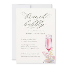 Elegant Calligraphy Brunch & Bubbly Bridal Shower