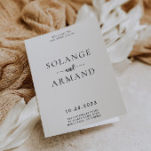 Elegant Calligraphy Classic Folded Wedding Program Programma