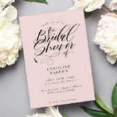 Elegant Calligraphy Classic Vrijgezellenfeest Invi Kaart