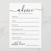Elegant Calligraphy Classic Wedding Advieskaart (Voorkant)