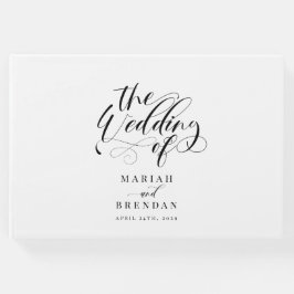 Elegant Calligraphy Classic Wedding Gastenboek