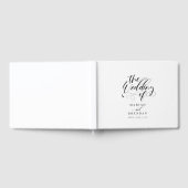 Elegant Calligraphy Classic Wedding Gastenboek (Volledig)